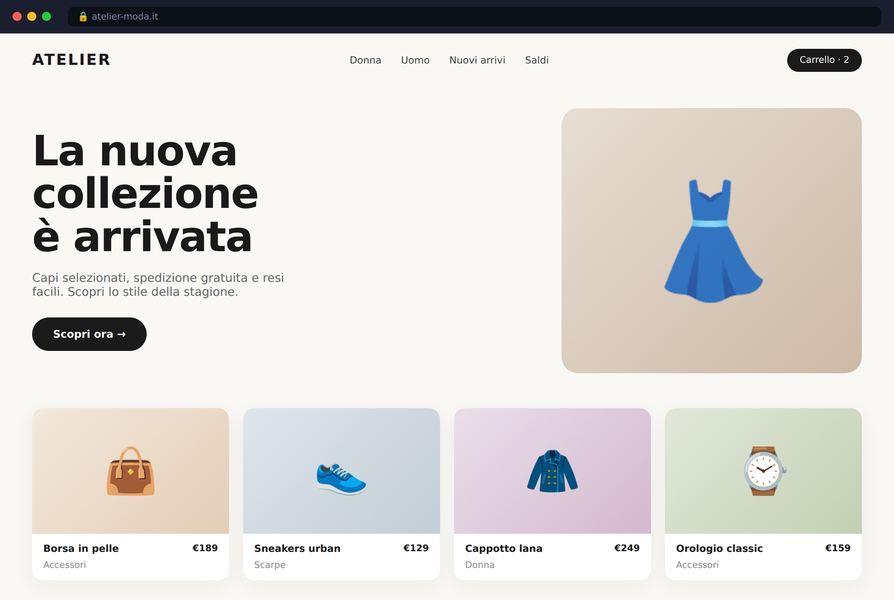 E-commerce di moda realizzato da APPLAY